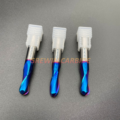 4 플루트 10X75mm 텅스텐 카바이드 볼 코 단부 제분소를 코팅하는 HRC65 푸른 나노