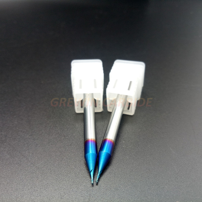 코팅된 푸른 나노와 HRC 65 텅스텐 카바이드 극소 끝 연삭 / 카바이드 엔드밀